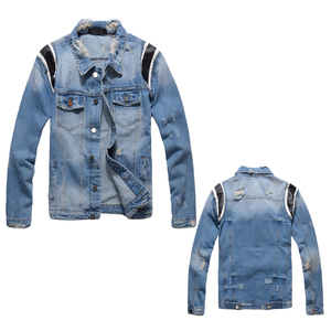 Premium Men Regular Fit 100% Cotton <b>Denim</b> Jacket Washed Trucker Jean <b>Coat</b> Vintage Winter Y2K Hip Hop Casual Urban Street Fashion - Product Image 1