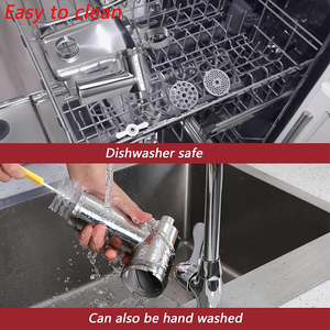 Accessoire <span class=keywords><strong>hachoir</strong></span> à viande compatible <span class=keywords><strong>KitchenAid</strong></span>, en acier inoxydable, pour batteur sur socle, compatible lave-vaisselle, kit de remplacement non revêtu - Product Image 6