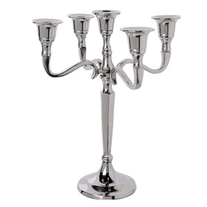 Portavelas para Velas de Té, Acabado en Níquel, Soporte para Velas, Decoración de Mesa para Bodas, Cenas y Fiestas, Portavelas Votivo de Metal - Product Image 2
