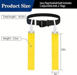 Cinturones de Bandera de Fútbol Resistentes de PVC, Ajustables, para Jóvenes y Adultos, Diseño Duradero de Liberación Rápida - Product Image 2