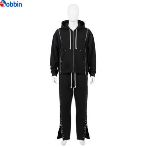 Conjunto Deportivo Informal de Dos Piezas con Capucha Unisex BI-58 de BOBBIN INDUSTRIES, Logotipo Personalizado, Triple Cremallera, 100% Poliéster, Reversible para Invierno - Product Image 5