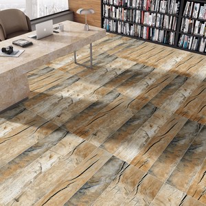 แผ่นไม้ทนทานปูพื้นสำหรับสำนักงานและบ้านขนาด200x1200มม. กระเบื้องปูพื้นไม้ดีไซน์ใหม่ - Product Image 1