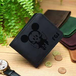 OEM Genuine <b>Leather</b> Bi-Fold <b>Wallet</b> Foldable Slim RFID Blocking Minimalist Purse for <b>Men</b> Open Closure Wholesale BFW-0047 - Product Image 1