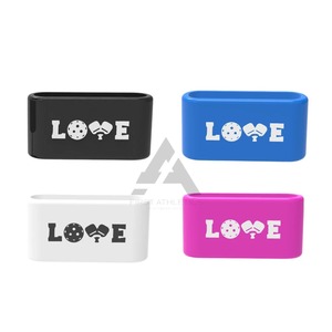 Bandes de poignée de raquette de pickleball personnalisées, en caoutchouc de silicone, prix bas, durables, extensibles, antidérapantes, bandes de poignée de raquette de pickleball - Product Image 3