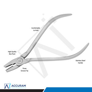Alicates de Ortodoncia Accuram De La Rosa de 13.5cm, Acero Inoxidable, para Alambre Ligero, Contorno de Bucles, Instrumento Dental Manual de Precisión - Product Image 4