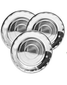 Ensemble de 6 plaques en acier inoxydable multifonctions écologiques de qualité à l'exportation, polies en miroir et en toute sécurité, de couleur personnalisée, style moderne - Product Image 2