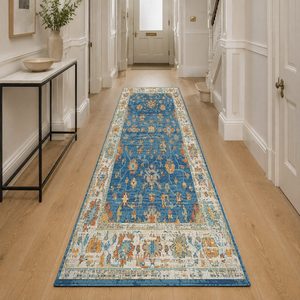 Tapis de salon antidérapant en chenille gris anthracite, motif géométrique contemporain imprimé numériquement, lavable en machine - Vente en gros RUGS DEPOT LXDP-0034 - Product Image 5