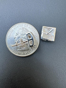 Pendientes de tuerca increíbles, pendientes de Hip Hop con forma cuadrada de moissanita cóncava para mujer, joyería de moda 925, joyería chapada en plata - Product Image 2