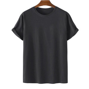 T-shirt en coton pour homme, streetwear, décontracté, coupe ample, manches courtes, usage quotidien, léger, doux, confortable, OEM ODM - Product Image 1