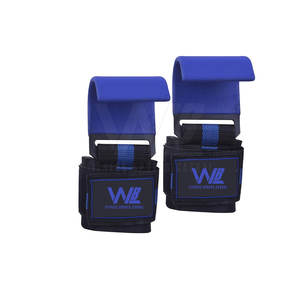 Crochets d'haltérophilie personnalisés pour équipement de gymnastique confortable possèdent votre logo crochets d'haltérophilie antidérapants - Product Image 1