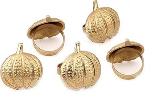 Rond de serviette en alliage d'aluminium de tous les jours grand décor de table pour les réunions de famille fête et tables à manger en bois et papier - Product Image 5