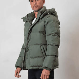 Chaqueta de Invierno de Algodón con Logotipo Personalizado al por Mayor, Chaqueta de Burbuja para Hombre, Chaqueta Acolchada de Gran Tamaño para Exteriores - Product Image 4