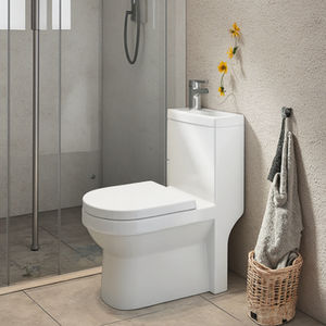 Sunrise Inodoro avec lavabo intégré, combinaison <span class=keywords><strong>WC</strong></span> et lavabo gain de place, trois en un, siphon en P, pour hôtels et villas - Product Image 3