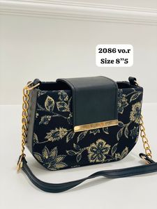 Meilleure vente fourre-tout décontracté sac à bandoulière fait à la main en cuir de daim cloison unique imprimé tissu fantaisie frange conception pour dames filles - Product Image 4