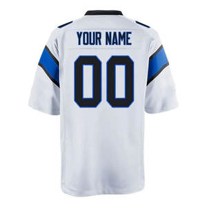 Uniforme de football américain sur mesure meilleure vente tissu polyester de couleur blanche et confortable maillot de football américain - Product Image 5