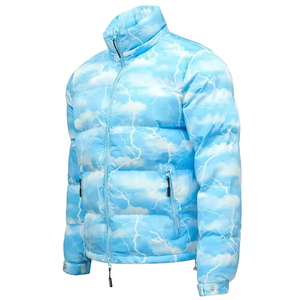 Chaqueta acolchada de invierno de alta calidad para hombre, transpirable, con bolsillos laterales de burbujas, Material de tela, logotipo personalizado, Burbuja, lo mejor para el invierno - Product Image 2