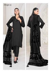 Top vendeur vêtements de fête pour femmes de marque Shalwar Kameez costumes haute qualité laine trucs broderie Fine indien pakistanais vêtements - Product Image 6