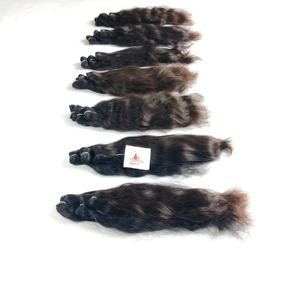 ชุดต่อผมมนุษย์สำหรับต่อจัดแนวหนังกำพร้าแบบไม่ผ่านกระบวนการ100% ในเวียดนาม - Product Image 2