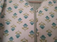 Veste matelassée réversible 100 % coton pour femme, imprimé floral, polaire, automne-hiver, poches boutonnées, respirante, écologique, faite à la main