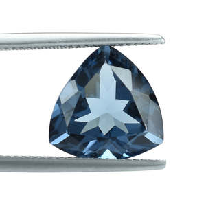 Meilleure qualité 6mm Londres bleu topaze Quartz naturel pierre précieuse en trillion coupe lâche forme de poire en gros Lot réglage pour bijoux - Product Image 3