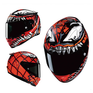 Casco Integrale per Moto HJC RPHA 12 con Design a Doppia Visiera Predator, Guscio Flip-Up in PC, Certificato DOT, Stile Moderno - Product Image 1