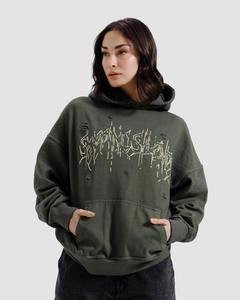 Sudadera con Capucha Cuadrada de Gran Tamaño, Personalizada con Logotipo, Venta al por Mayor de Fábrica, Impresión Digital DTG, Unisex, Lisa, de Alta Calidad, 460 g/m² - Product Image 1