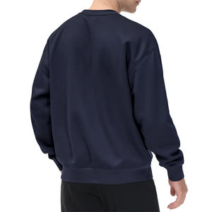 Sudaderas Holgadas con Cuello Redondo para Hombre, Precio al por Mayor, Sudaderas Básicas de Algodón para Hombre con Tu Logotipo - Product Image 2