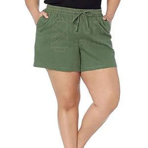 Shorts Altos Casuales para Mujer, 100% Algodón Transpirable, Ecológicos, de Secado Rápido, Textura Suave, Cómodos para Usar Todo el Día - Product Image 4