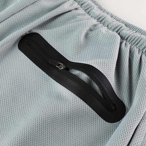 <b>Mens</b> Summer Sports <b>Shorts</b> Quick Dry Ice <b>Silk</b> Mesh Loose Fit Pants Breathable Soft Comfortable Fabric For Daily Activewear - Product Image 3