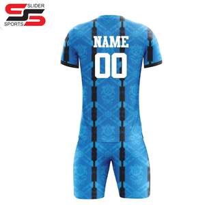 Camiseta de fútbol transpirable personalizada, Conjunto de camiseta de fútbol Deportivo para hombres, kit de uniforme de entrenamiento de fútbol de secado rápido - Product Image 2