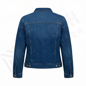 Meilleur fabricant de vestes en jean pour femmes, nouveau design tendance, décoration boutonnée, vente directe d'usine, meilleur prix, vêtements d'extérieur tendance - Product Image 2