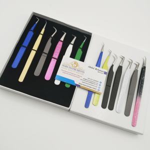 Pinzas para Extensión de Pestañas de Marca Privada Personalizadas, Pinzas para Pestañas de Alta Precisión, Pinzas de Acero Inoxidable de 90 Grados, Sostenibles - Product Image 5