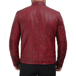 Vestes en cuir fabriquées au Pakistan pour hommes Veste en cuir véritable sur mesure avec un long hiver Prix ​​bas Veste en cuir pour hommes - Product Image 4