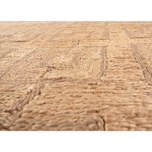พรมปูพื้นทรงเรขาคณิตสีเบจน้ำตาล Nomadic Threads รุ่น PDJT-626 ทำจากปอกระเจาแบบทอแบน สำหรับตกแต่งบ้าน พรมลายทางรูปสี่เหลี่ยมผืนผ้าสำหรับห้องนั่งเล่นและทางเดิน - Product Image 3