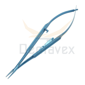 Portaagujas para cirugía oftálmica Manual Micro Castroviejo K instrumento de acero inoxidable de precisión para Microcirugía Ocular delicada - Product Image 2