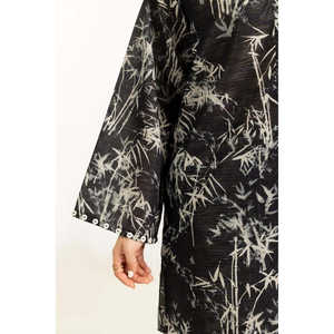 Conjunto Casual de Dos Piezas con Estampado de Rayas Negras Zari para Mujer, Talla XXS, Shorts de Chifón - Product Image 2