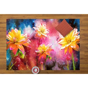 Alfombra con Diseño Floral Amarillo: Apta para Mascotas, Fácil de Limpiar, Alfombra Botánica, Alfombra de Chenilla - Product Image 2