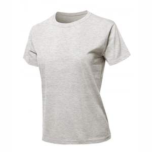 T-shirt pour femme de haute qualité, couleur unie, manches courtes, col rond, en coton, vêtements pour femme, t-shirts décontractés d'été, streetwear, vente en gros - Product Image 2
