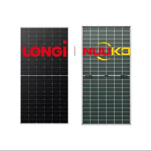 ขายร้อน Longi Bifacial โมดูลพลังงานแสงอาทิตย์ Hi-MO X6 560W 565W 570W 575W 580W 585W ประสิทธิภาพสูง N-Type PV แผง