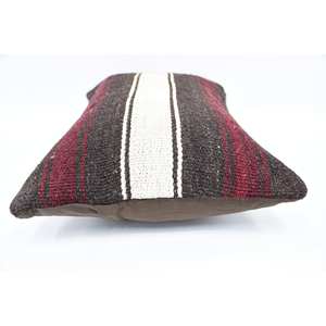 หมอนขนสัตว์สีน้ำตาลลาย Houndstooth kilim ขนาด16X24นิ้วตกแต่งด้วยขนปุยสไตล์วินเทจหรูหราขนาด18X18นิ้วสำหรับเครื่องนอน - Product Image 5