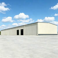 Atelier préfabriqué économique, entrepôt de stockage en structure métallique préfabriquée, kits de construction métallique