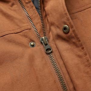 Breathable <b>Men</b> Winter Parka Jacket Turn Down Collar Long Fox Fur Trim Thick Filled Eco Friendly Bamboo Fiber <b>Thermal</b> <b>Wear</b> - Product Image 4