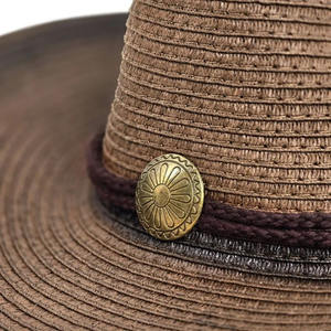 Nuevo Sombrero Vaquero de Cuero Impermeable con Ajuste Cómodo y Elegante, Bordado a Mano, Personalizable, Informal para Exteriores, Unisex para Todas las Temporadas - Product Image 5
