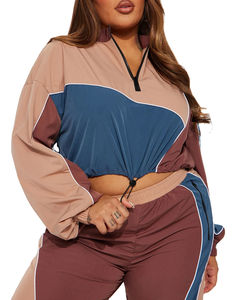 Conjunto de chándal cortavientos ligero a prueba de viento de 2 piezas para mujer de Material personalizado de fábrica 2026 - Product Image 4