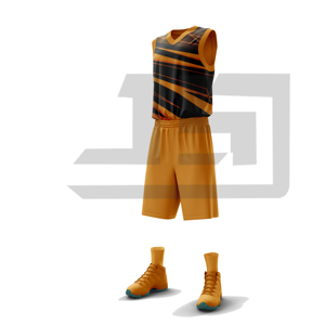 Uniforme de basket-ball fabriqué en usine, maillot et short de sport personnalisés imprimés avec un tissu durable pour les équipes et les événements - Product Image 1
