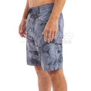 Elegantes pantalones cortos de pesca con estampado UPF 50, transpirables, ligeros, ecológicos, perfectos para viajes, deportes y uso al aire libre - Product Image 5