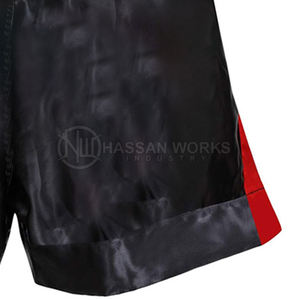 บริการ OEM ขายส่ง กางเกงมวยไทยผู้ชายแบบกำหนดเอง รุ่นใหม่ล่าสุด แบรนด์ส่วนตัว แห้งเร็ว ระบายอากาศได้ดี ผลิตจากโพลีเอสเตอร์ 100% - Product Image 4