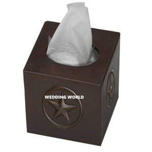 Nouveau concepteur de boîte à mouchoirs en métal de qualité supérieure fantaisie boîte à mouchoirs à la main vente chaude articles de mariage porte-mouchoirs en gros - Product Image 2