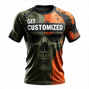 Tela elástica duradera MMA BJJ Rash Guard Equipo de manga larga/corta para atletas de Jiu Jitsu Kimono de Jiu Jitsu OEM hecho en Pakistán - Product Image 6