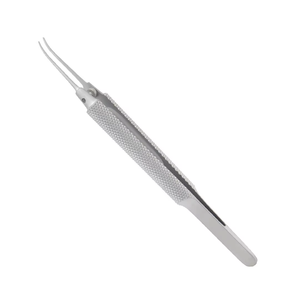 Pinzas de Sujeción Tennant Curvas Extra Delicadas con Mordazas Lisas de Acero, Kit Quirúrgico, Plataforma de Sujeción de 0.5 x 6 mm, 11 cm, Oftálmicas - Product Image 2